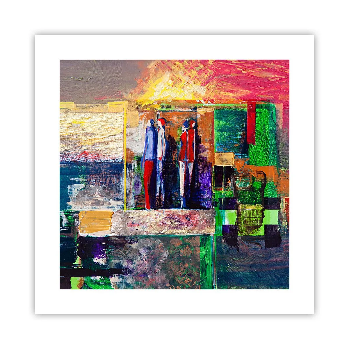 Affiche - Poster - Relations et émotions - 40x40 cm