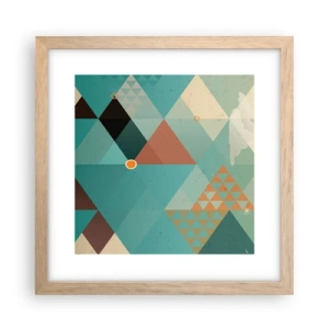 Affiche dans un chêne clair - Poster - Unité de la multiplicité, multiplicité de l'unité - 30x30 cm