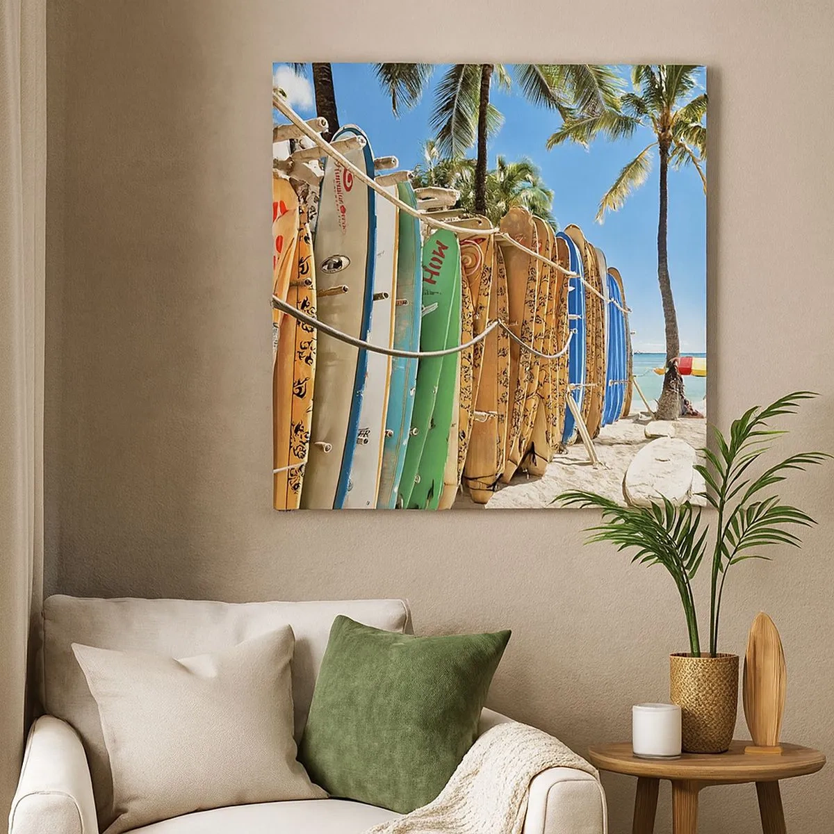 Impression sur toile - Image sur toile - Jeux ensoleillés - 30x30 cm