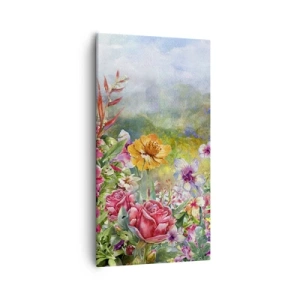 Impression sur toile - Image sur toile - Un jardin devenu fou - 55x100 cm