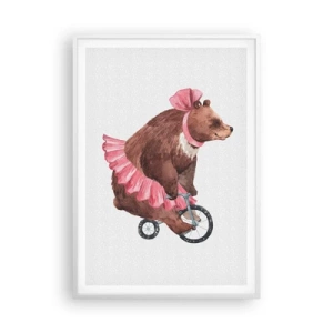 Affiche dans un cadre blanc - Poster - Quel cirque ! - 70x100 cm