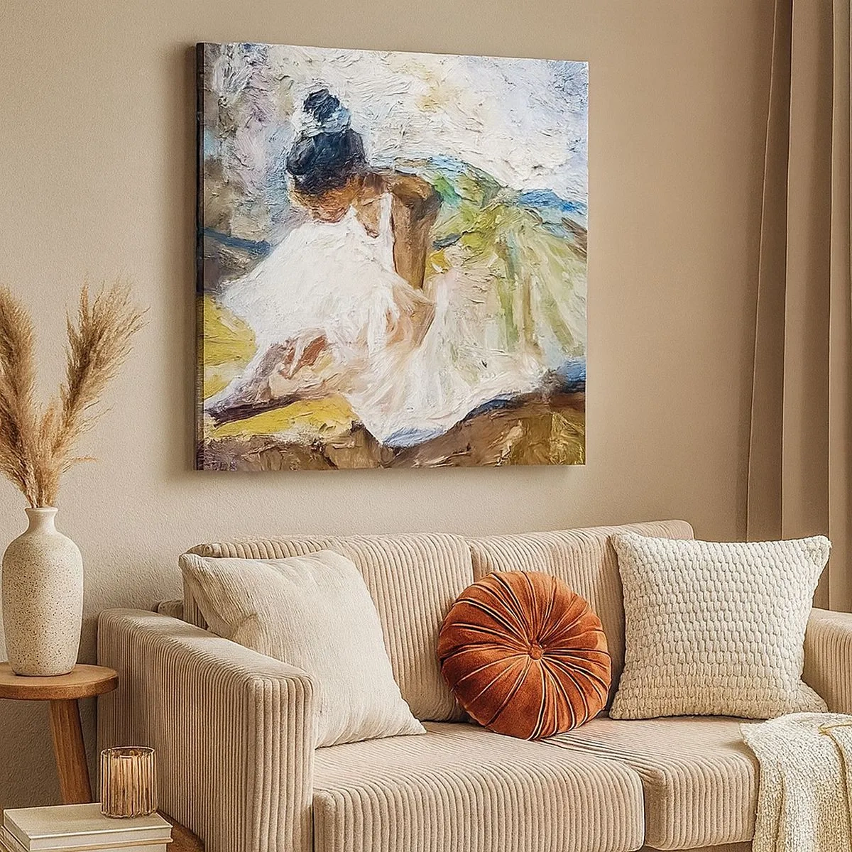 Impression sur toile - Image sur toile - D'après un tableau de Degas - 30x30 cm