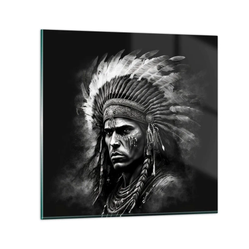 Impression sur verre - Image sur verre - Un leader et un guerrier - 60x60 cm