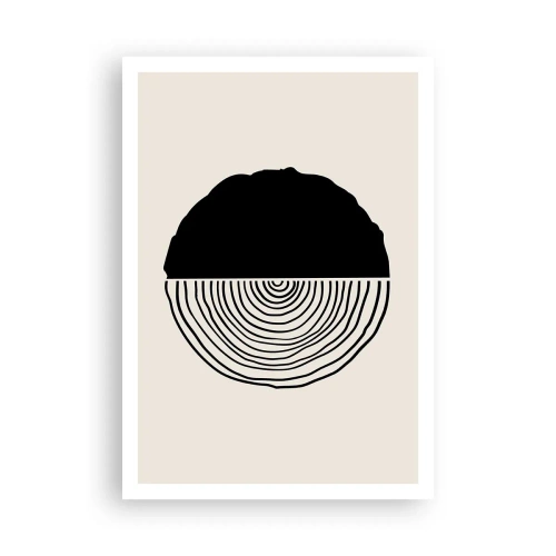 Affiche - Poster - Moitié-moitié - 70x100 cm