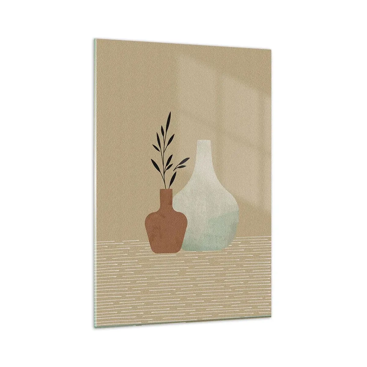 Impression sur verre - Image sur verre - Le vase et son idée - 80x120 cm