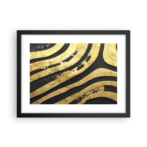 Affiche dans un cadre noir - Poster - Tout coule - 40x30 cm