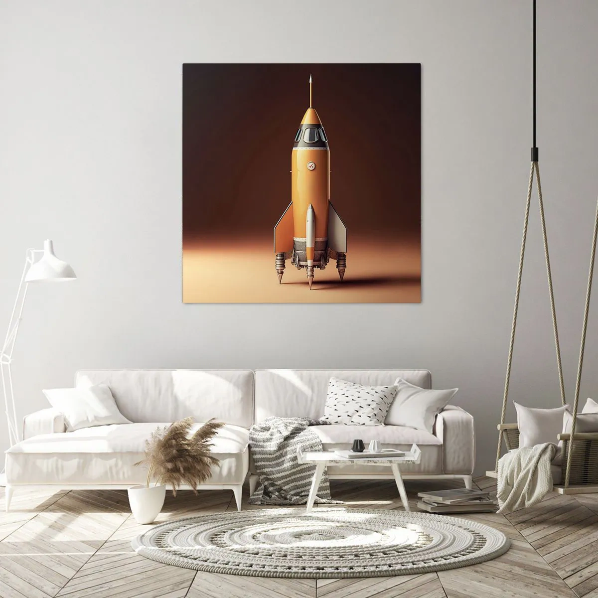 Impression sur toile - Image sur toile - Ça commence par un rêve - 40x40 cm