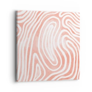 Impression sur toile - Image sur toile - Dans le labyrinthe de corail - 40x40 cm