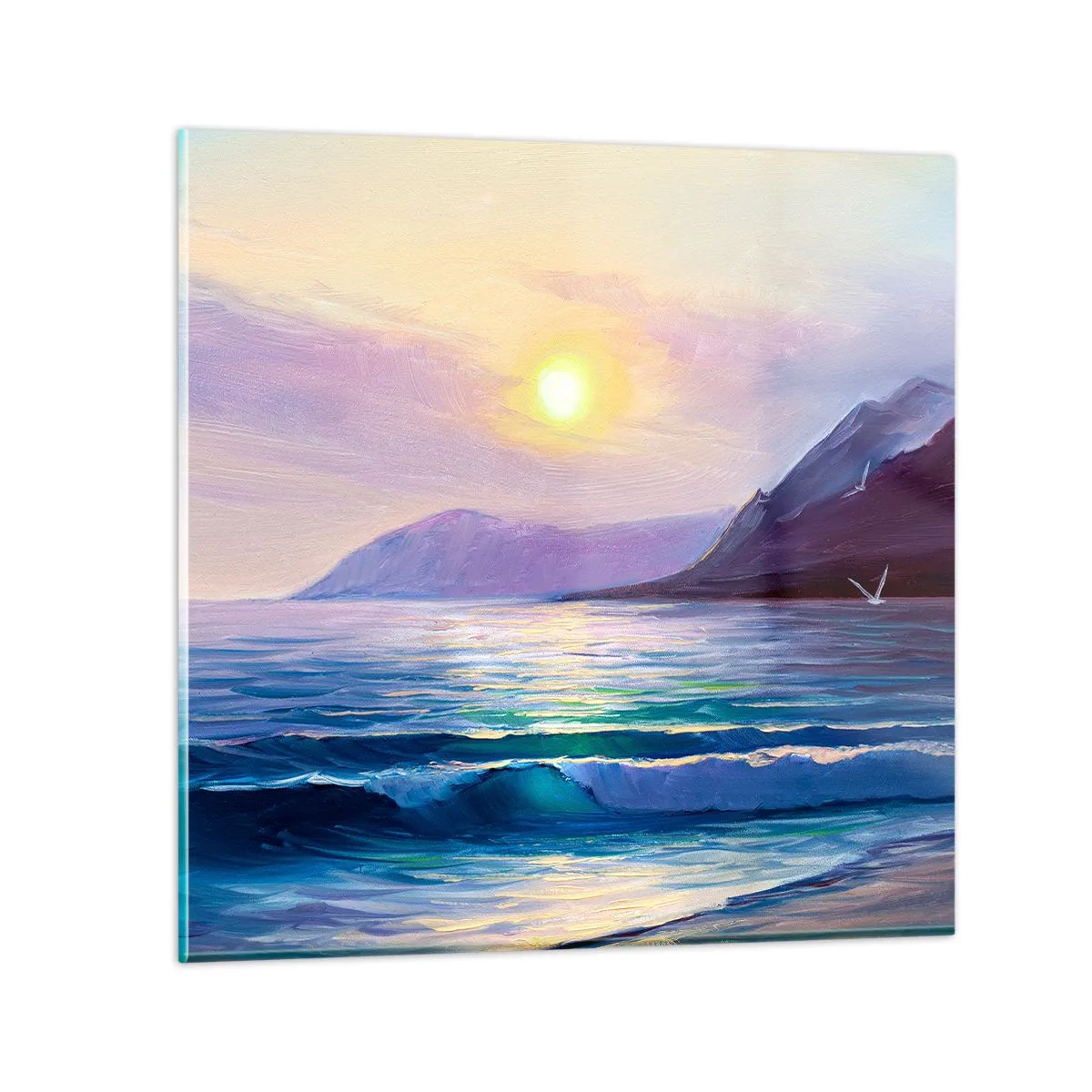 Impression sur verre - Image sur verre - Cristal d'eau et d'air - 40x40 cm