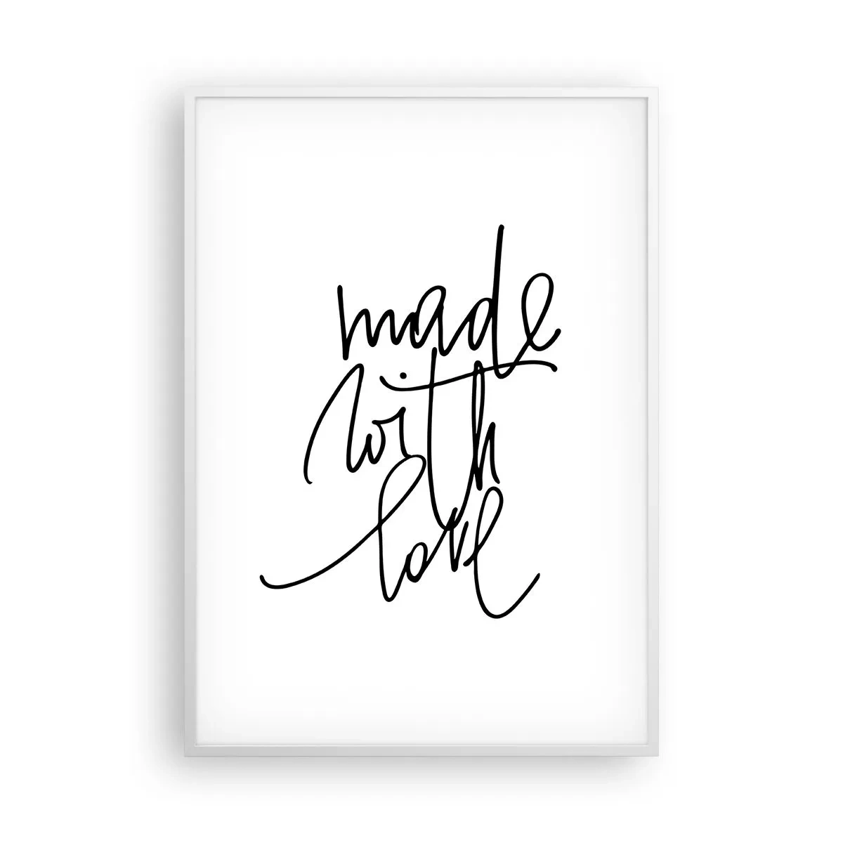 Affiche dans un cadre blanc - Poster - La meilleure marque - 70x100 cm