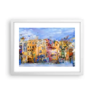 Affiche dans un cadre blanc - Poster - Nous sommes ensemble - 40x30 cm