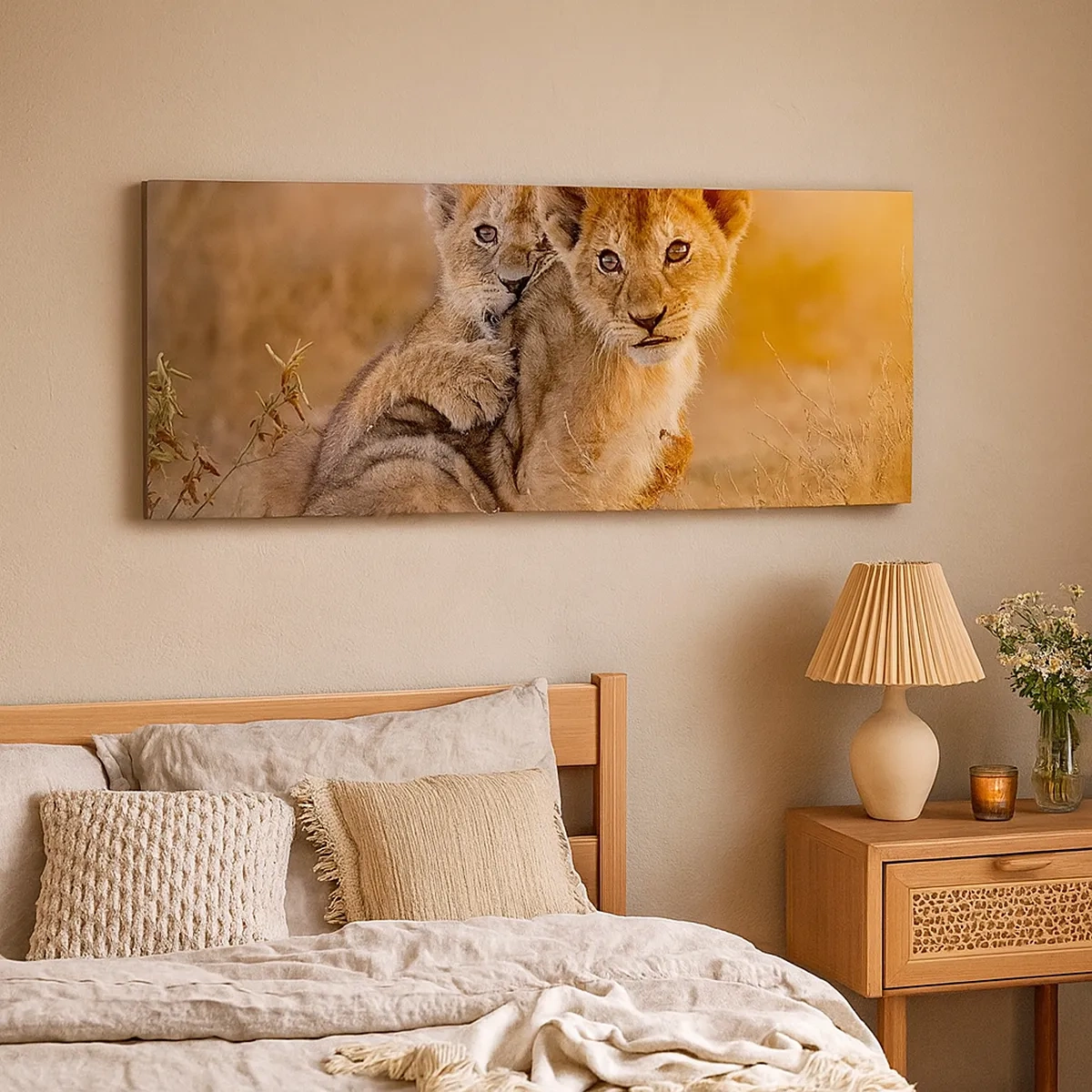 Impression sur toile - Image sur toile - Ne pas déranger! On s'amuse - 30x30 cm