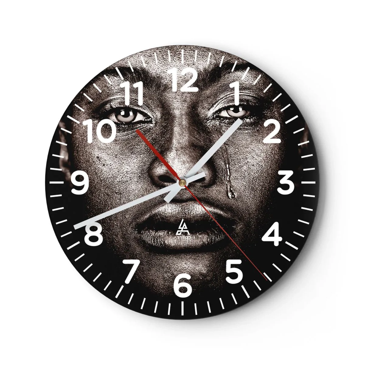 Horloge murale - Pendule murale - Une larme - 30x30 cm