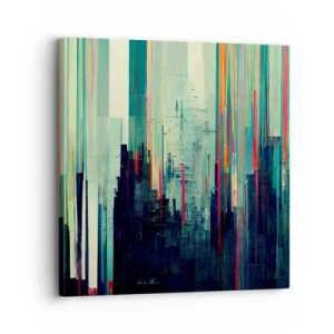 Impression sur toile - Image sur toile - Ville futuriste - 30x30 cm