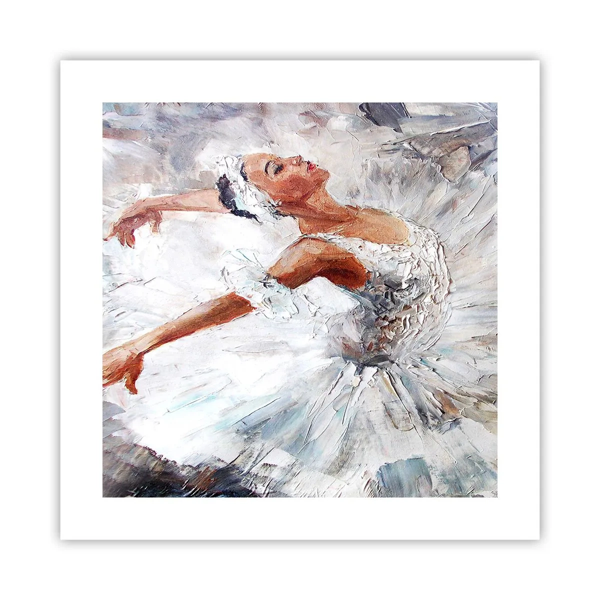 Affiche - Poster - Délicat et léger comme du tulle - 40x40 cm