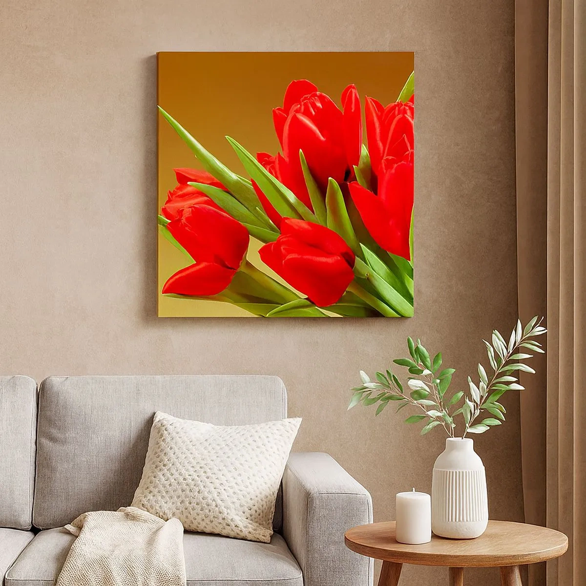 Impression sur toile - Image sur toile - Amas de joie printanière - 30x30 cm