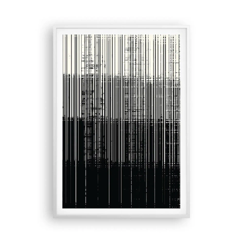 Affiche dans un cadre blanc - Poster - Ondes et vibrations - 70x100 cm