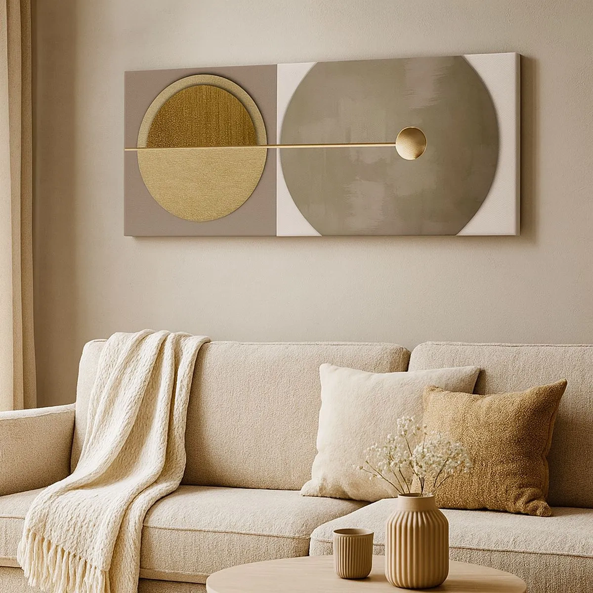 Impression sur toile - Image sur toile - Équilibre parfait - 100x40 cm