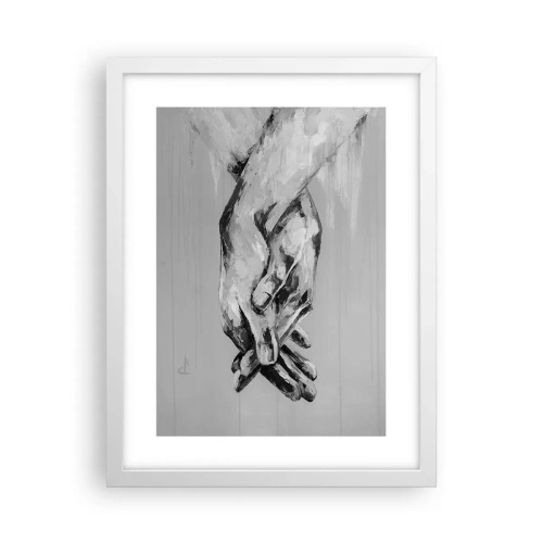 Affiche dans un cadre blanc - Poster - Début... - 30x40 cm