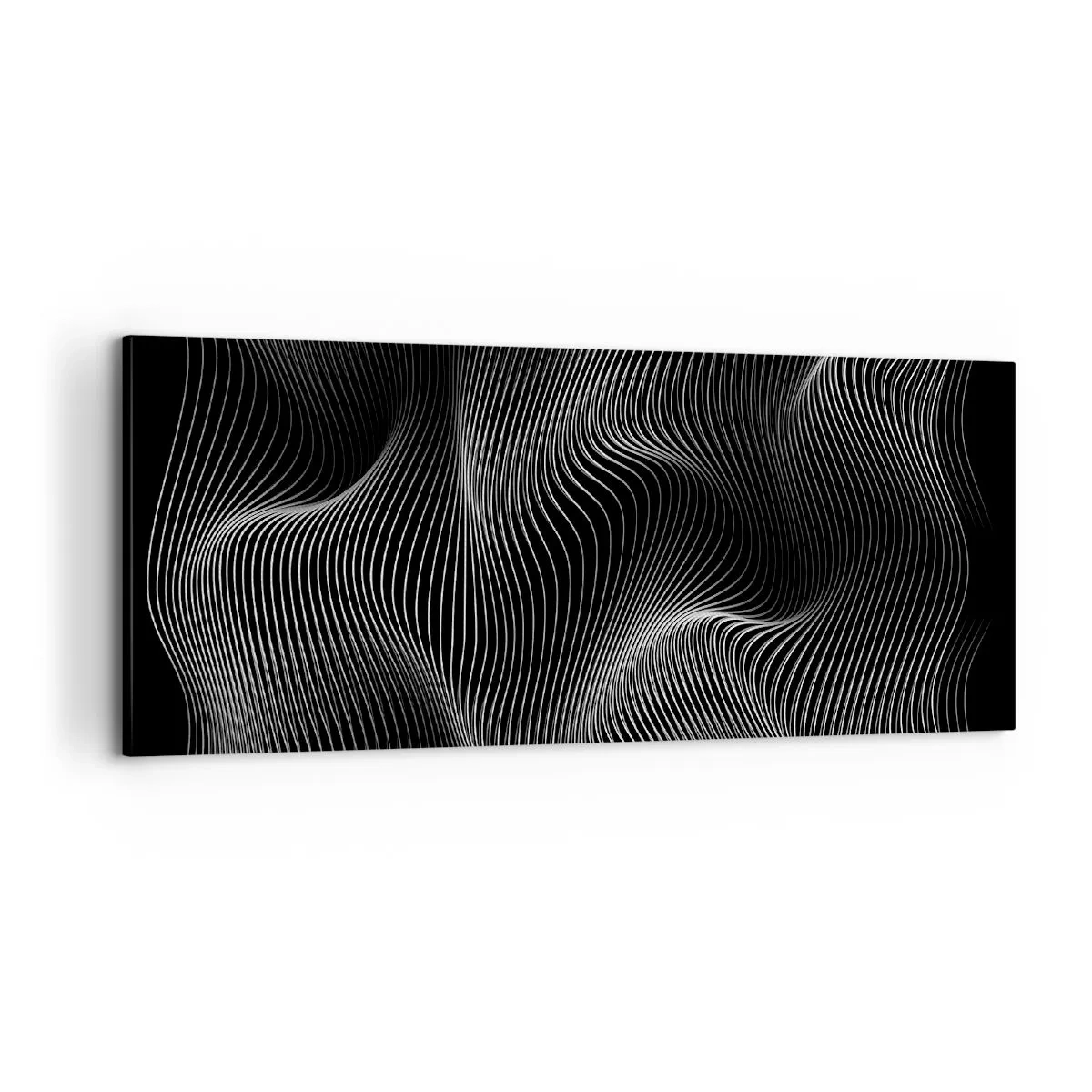 Impression sur toile - Image sur toile - Danse de lumière dans l'espace - 100x40 cm