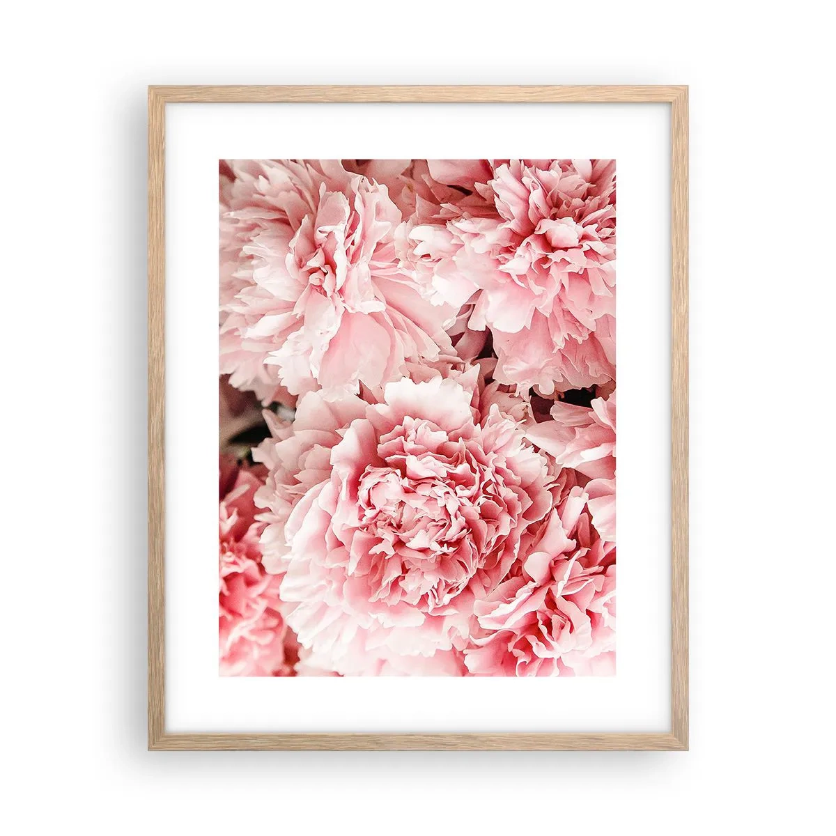 Affiche dans un chêne clair - Poster - Rêve rose - 40x50 cm