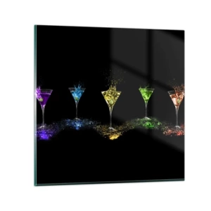 Impression sur verre - Image sur verre - Couleurs de joie en verre de cristal - 30x30 cm