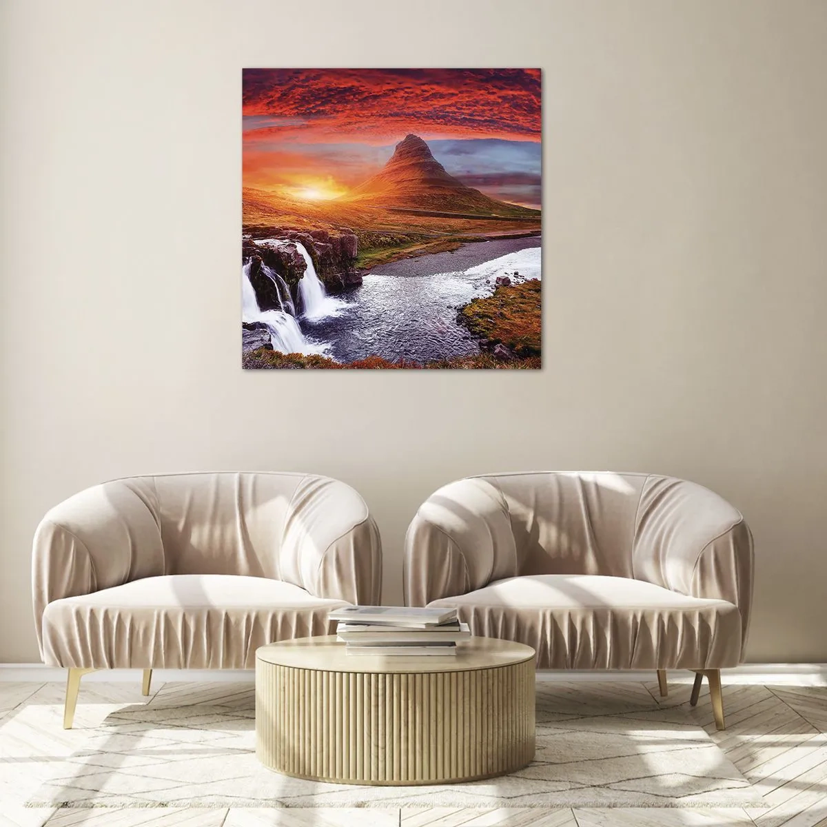 Impression sur verre - Image sur verre - Vue de la terre du milieu - 50x50 cm