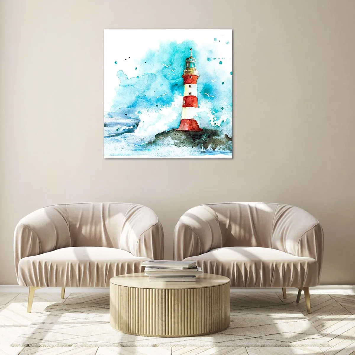 Impression sur verre - Image sur verre - Unité des éléments - 70x70 cm