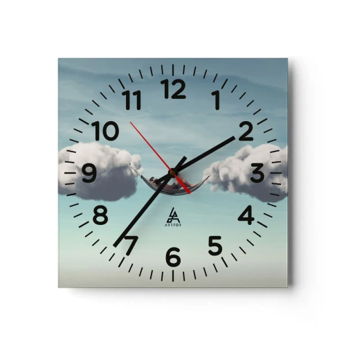 Horloge murale - Pendule murale - Instant de bonheur - 40x40 cm