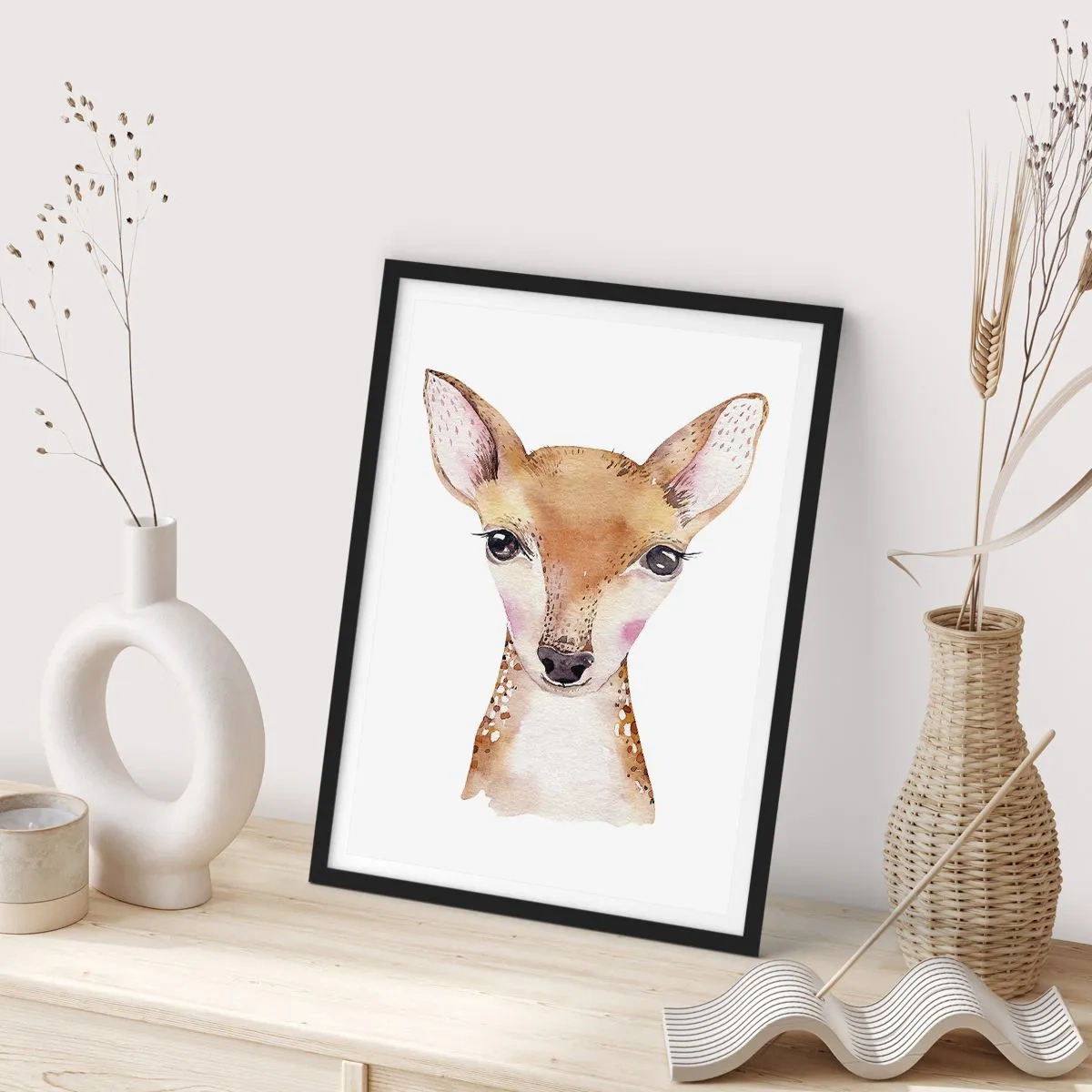 Affiche dans un cadre noir - Poster - L'innocence de la nature - 61x91 cm