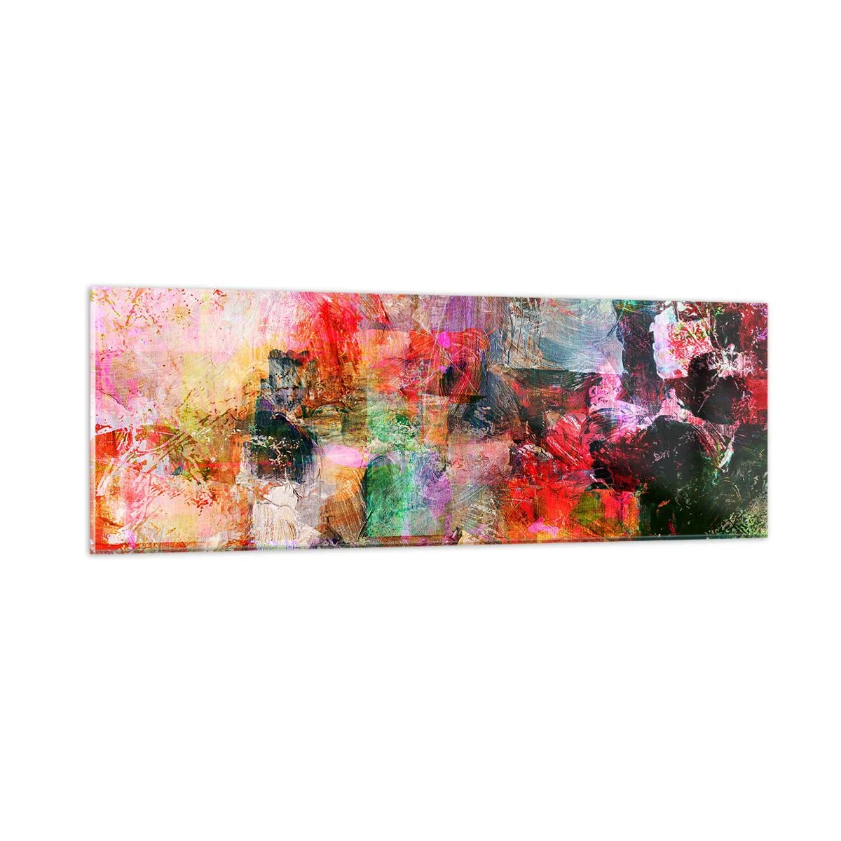 Impression sur verre - Image sur verre - Un voyage à travers les roses - 90x30 cm