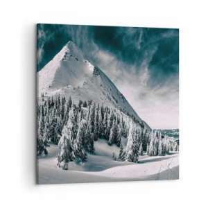 Impression sur toile - Image sur toile - Le pays de la neige et de la glace - 50x50 cm
