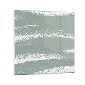 Impression sur verre - Image sur verre - Abstraction dans un climat hivernal - 60x60 cm