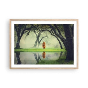 Affiche dans un chêne clair - Poster - En route vers l'illumination - 70x50 cm