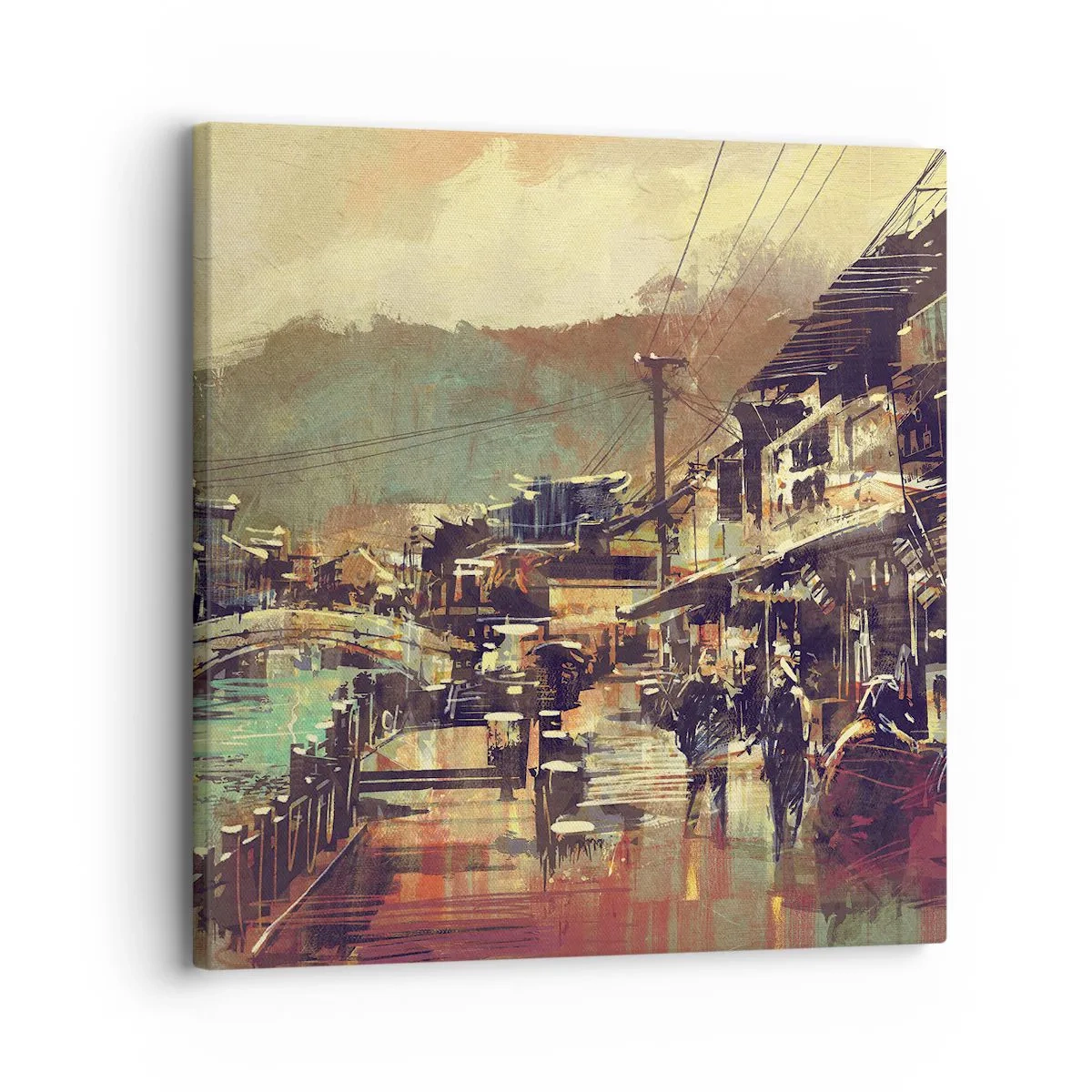 Impression sur toile - Image sur toile - La vie comme une richesse de gris - 30x30 cm