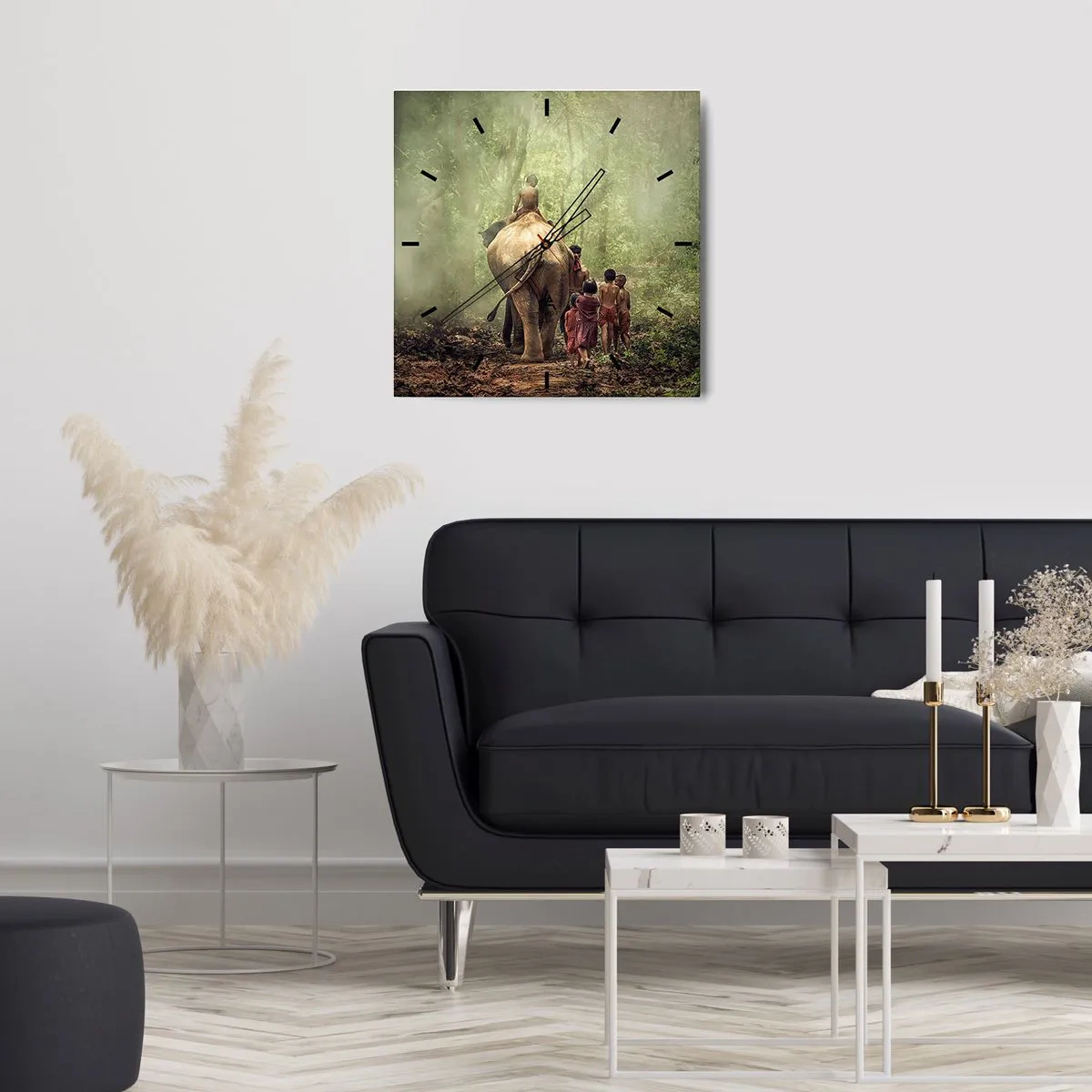 Horloge murale - Pendule murale - Nouveau livre de la jungle - 30x30 cm