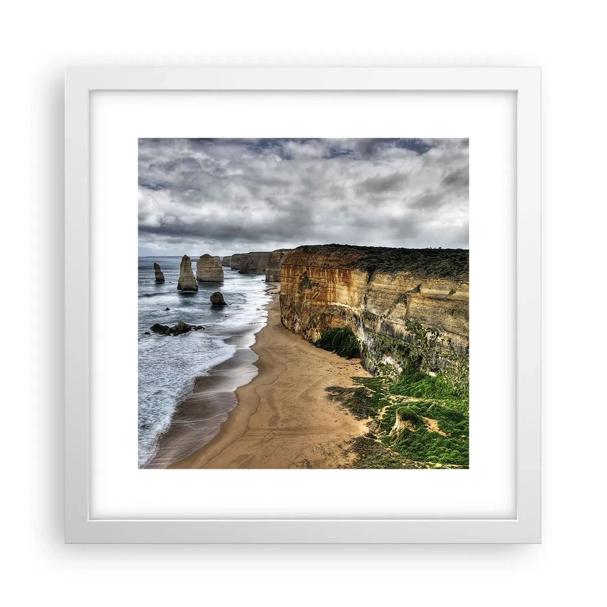 Affiche dans un cadre blanc - Poster - Beauté brute - 30x30 cm