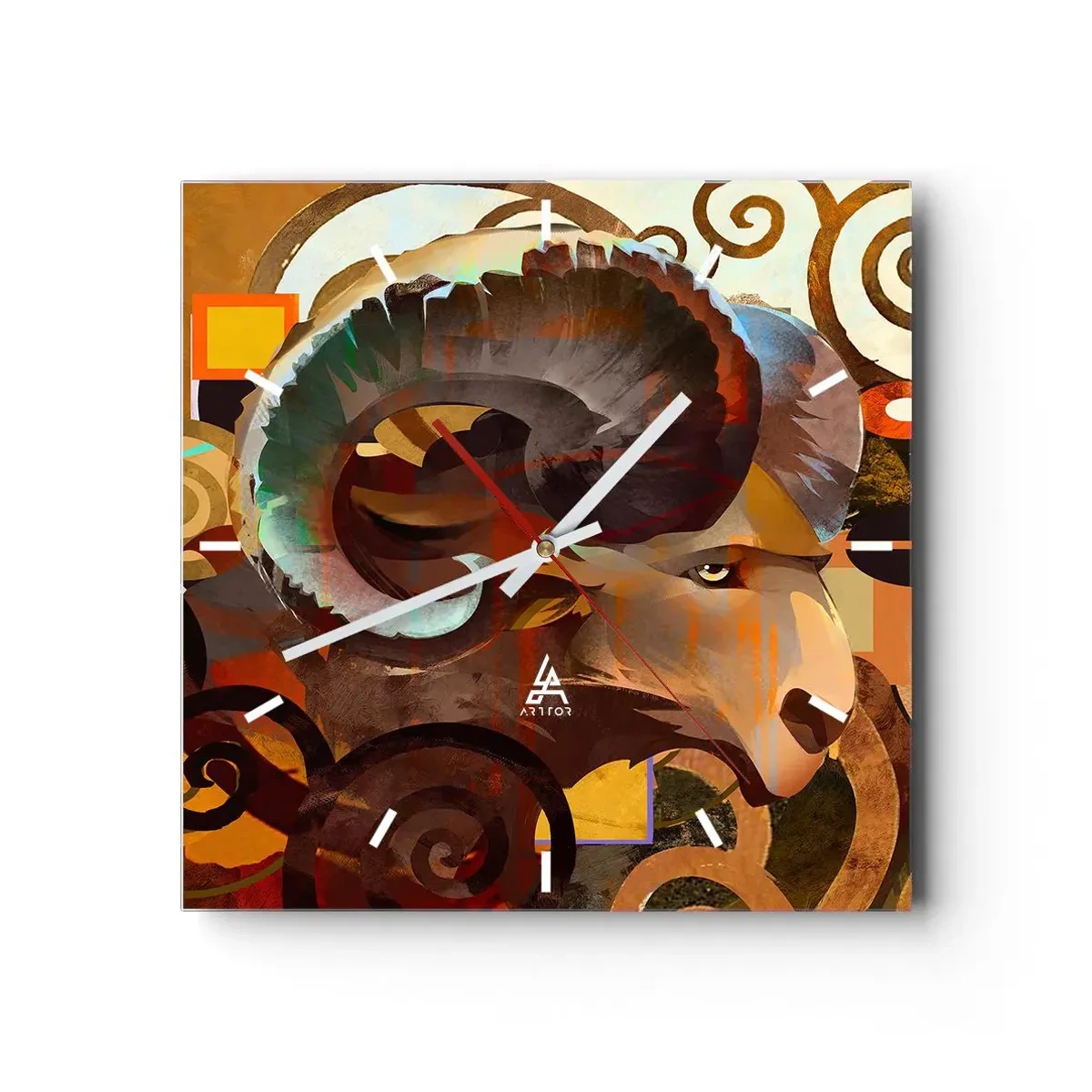 Horloge murale - Pendule murale - Magie - religions - rituels - 40x40 cm