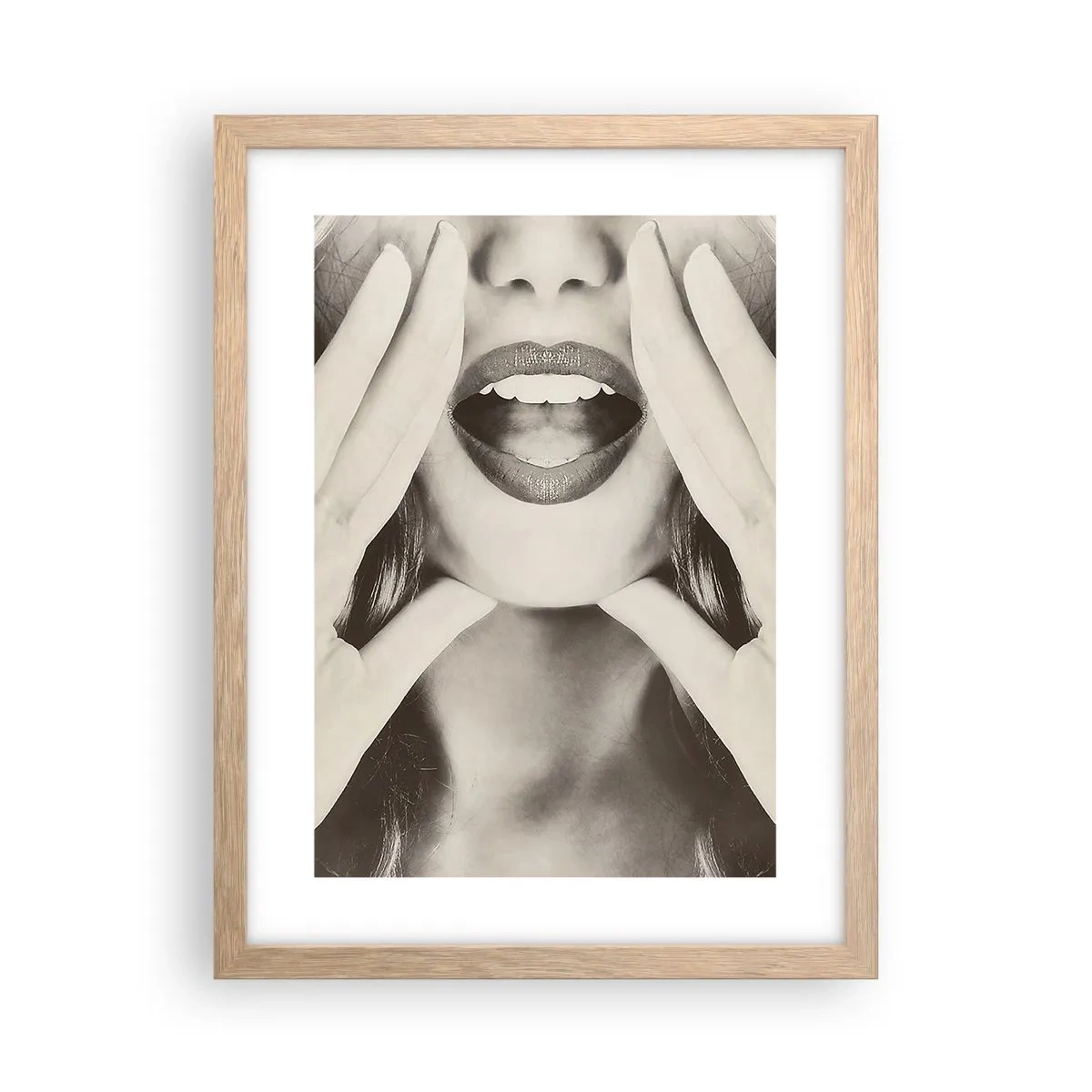 Affiche dans un chêne clair - Poster - J'arrive! - 30x40 cm