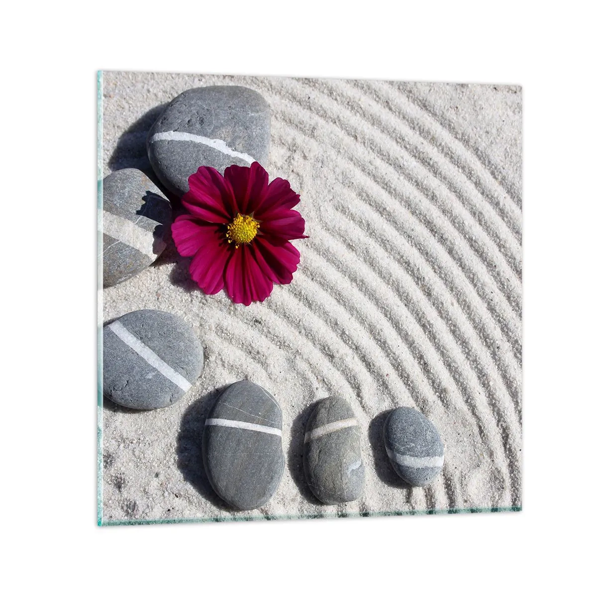 Impression sur verre - Image sur verre - Énergie et paix du cercle magique de la nature - 70x70 cm