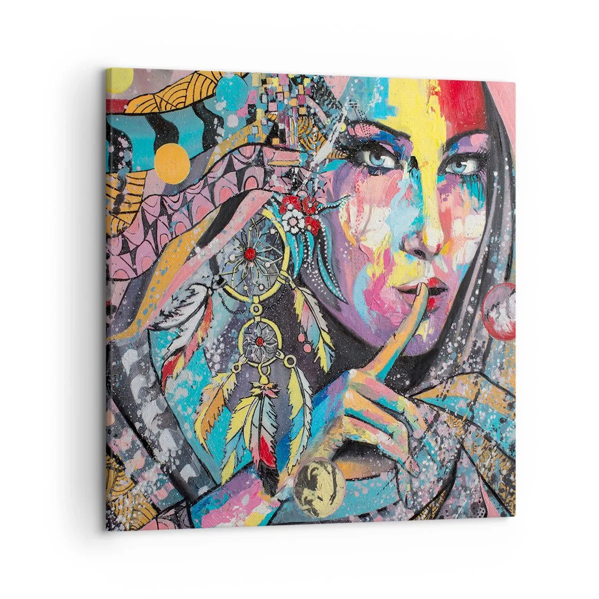 Impression sur toile - Image sur toile - Taisez-vous jusqu'à ce que vous compreniez - 50x50 cm