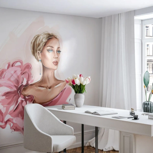 Papier Peint Photo Premium Sand - Comme peinte... - Femme, Mode, Graphique - 250x175 cm