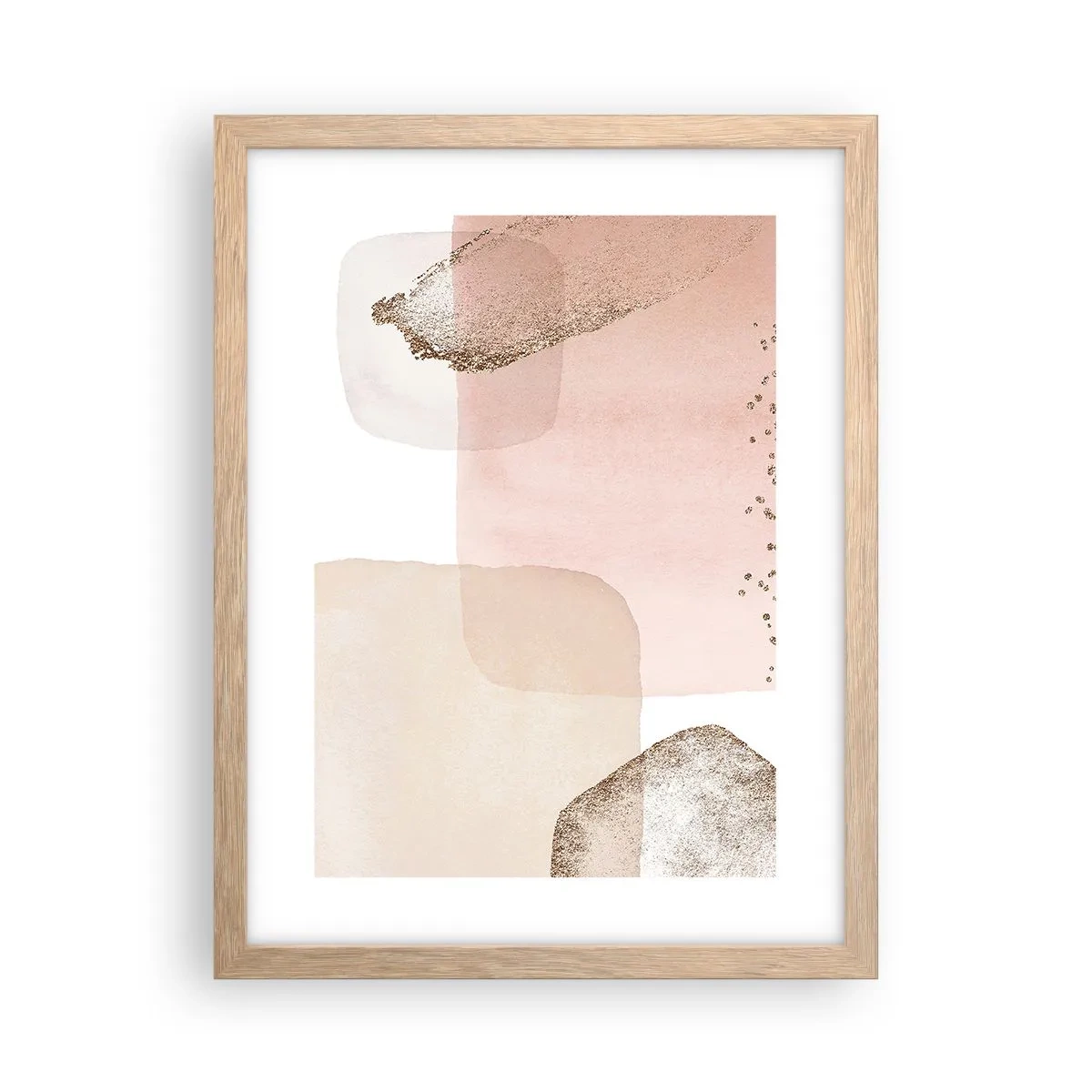 Affiche dans un chêne clair - Poster - Regard à travers la couleur - 30x40 cm