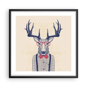 Affiche dans un cadre noir - Poster - Une extravagance amusante - 50x50 cm