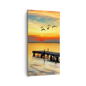 Impression sur toile - Image sur toile - Le soir revient - 65x120 cm