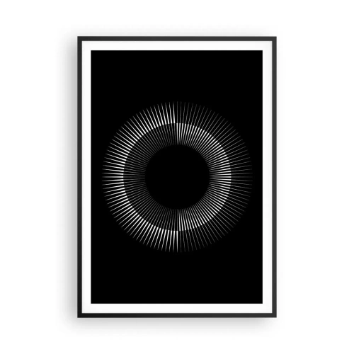 Affiche dans un cadre noir - Poster - Soleil noir - 70x100 cm