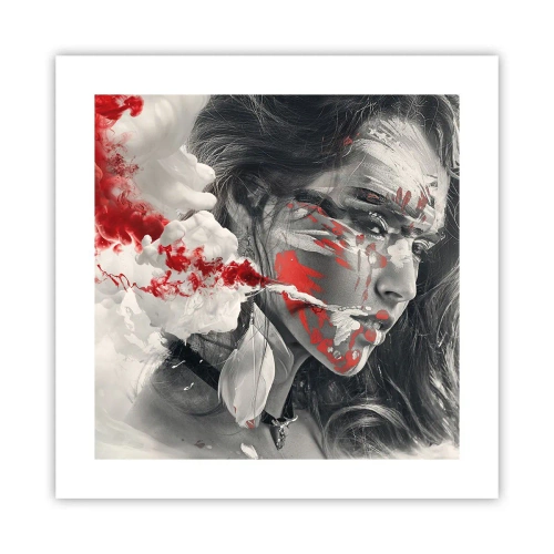 Affiche - Poster - Dans les fumées de l'absurde - 40x40 cm