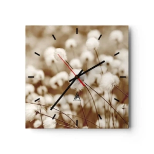 Horloge murale - Pendule murale - Tige moelleuse - 40x40 cm