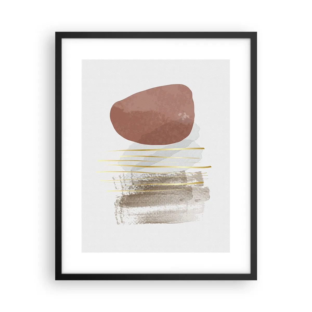 Affiche dans un cadre noir - Poster - Colonnade abstraite - 40x50 cm
