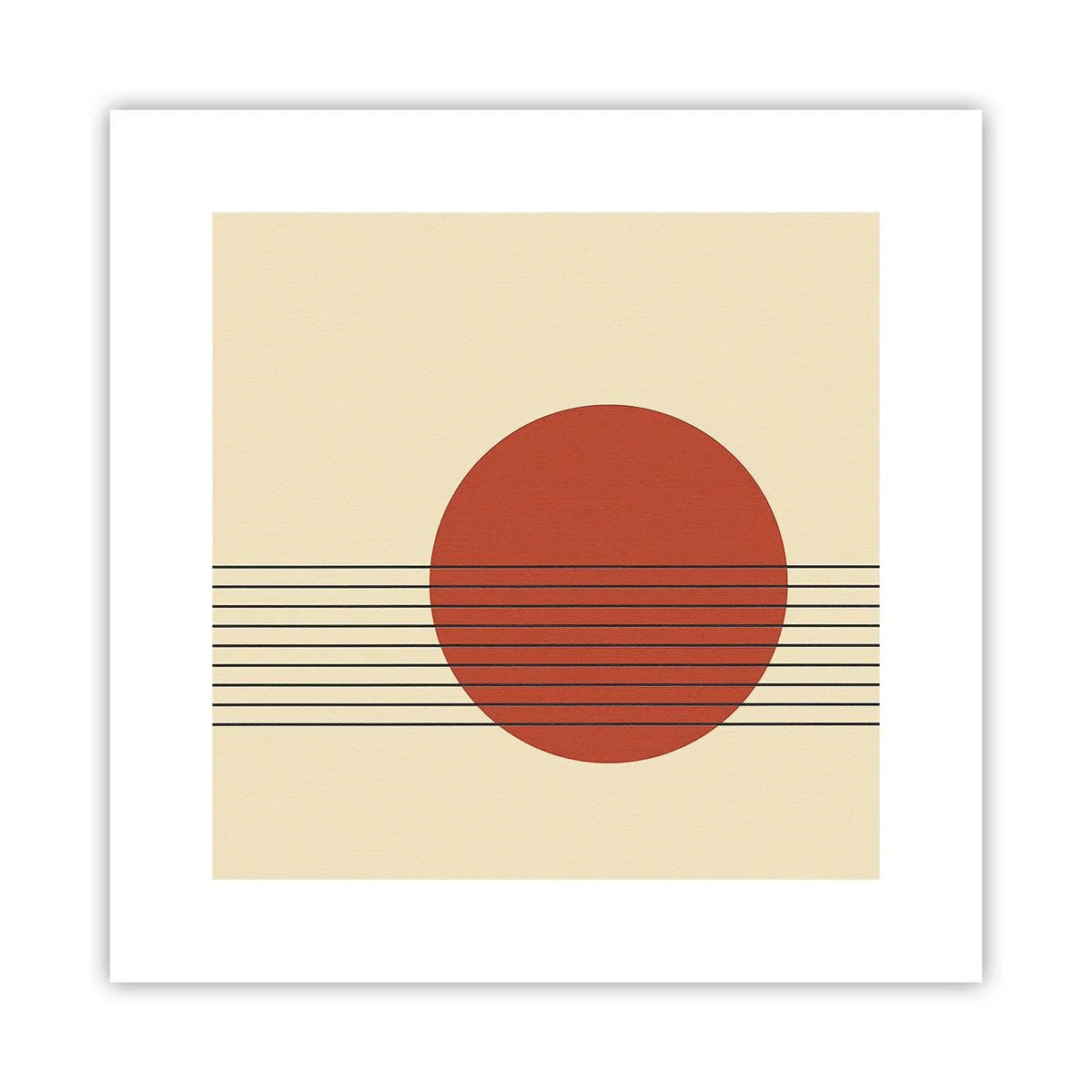 Affiche - Poster - Aux alentours et plus loin - 30x30 cm